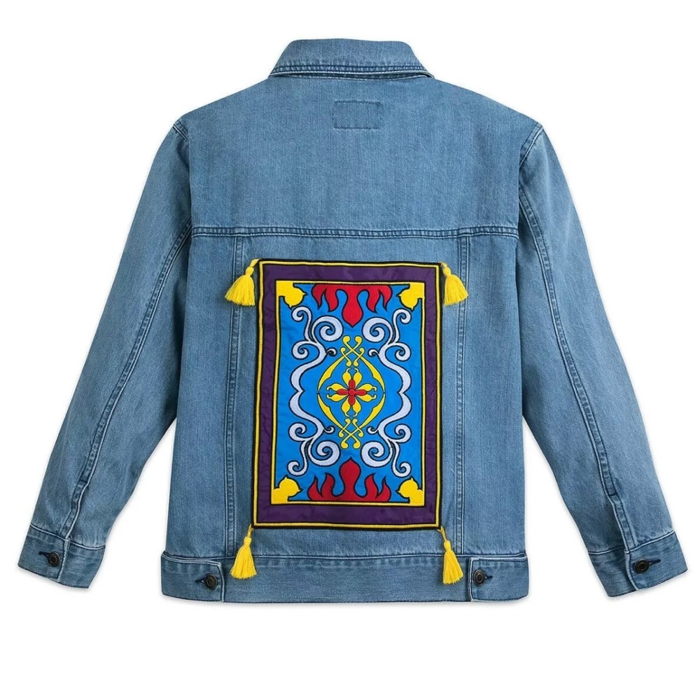 Disney Store Aladdin denim jacket size small nwt